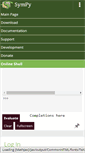 Mobile Screenshot of live.sympy.org